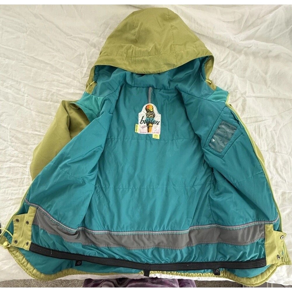 Burton Dryride Cool Flavors Junior Jacket L Medium Green Insulated Hooded - Picture 4 of 16